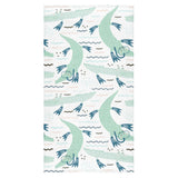 Crocodile diver pattern Bath Towel