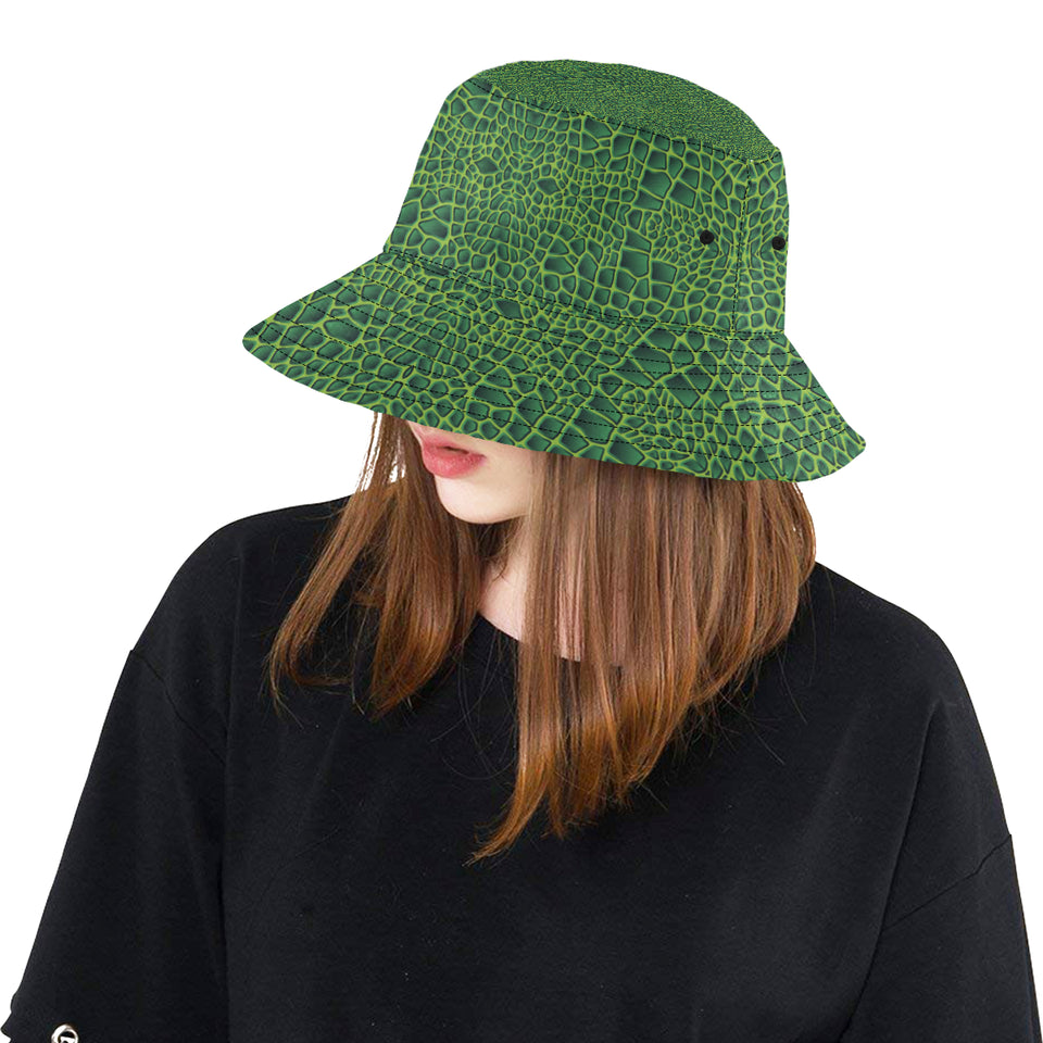 Crocodile Skin Printed Unisex Bucket Hat