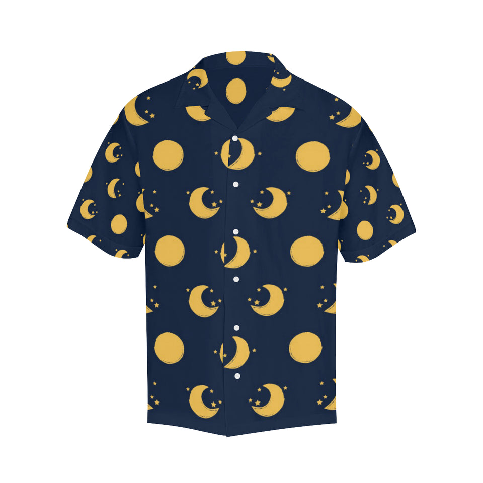 Moon star pattern Men's All Over Print Hawaiian Shirt