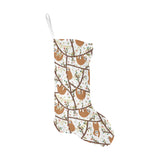 Sloths hanging on the tree pattern Christmas Stocking