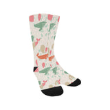 Cute whale pattern Crew Socks