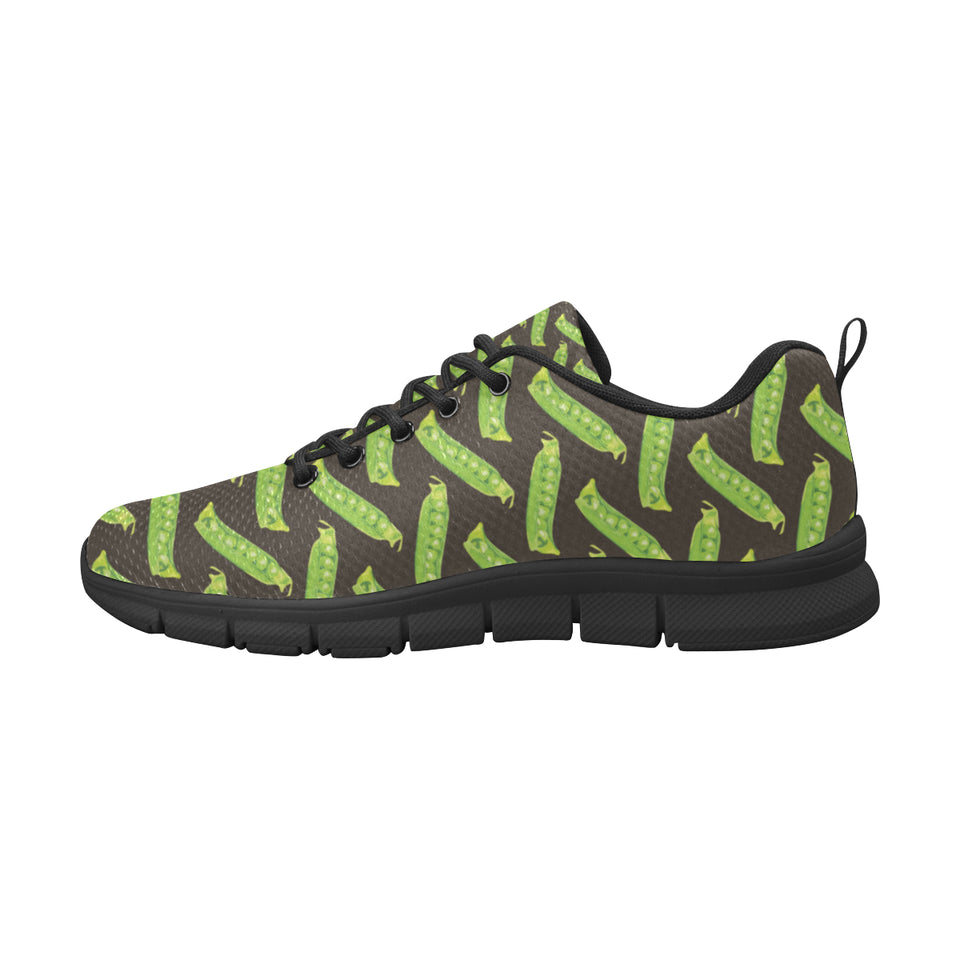 Green Peas Pattern Print Design 05 Men's Breathable Sneakers ( Model 055)
