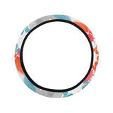 Watercolor bowling pattern Car Steering Wheel Cover