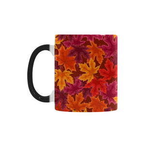 Autumn maple leaf pattern Morphing Mug Heat Changing Mug