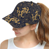 Gold dragon pattern All Over Print Snapback Cap