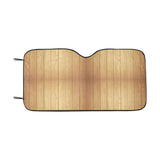 Wood Printed Pattern Print Design 05 Car Sun Shade