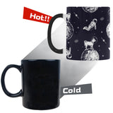 Chihuahua space helmet astronaut pattern Morphing Mug Heat Changing Mug
