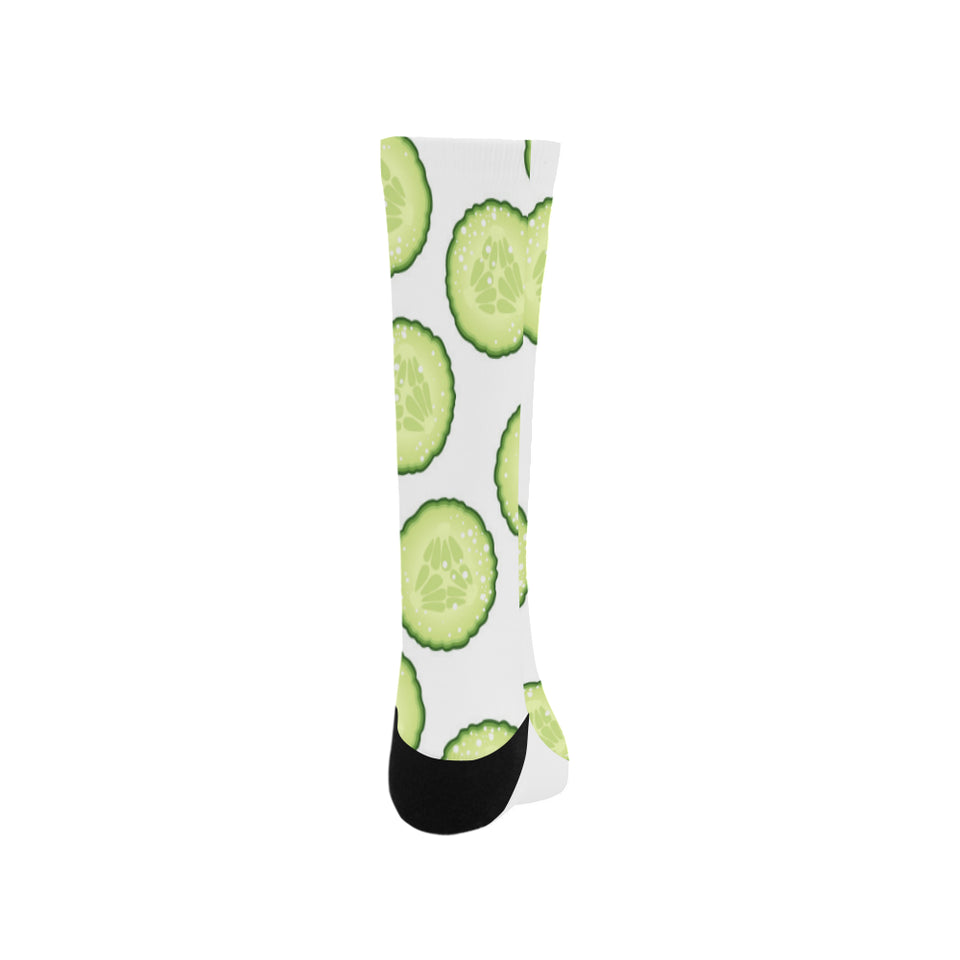 Cucumber slices pattern Crew Socks