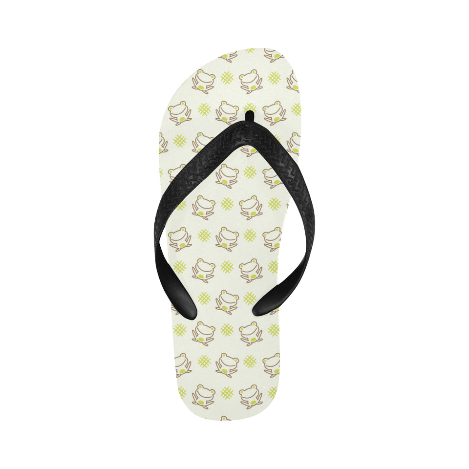 Cute cartoon frog baby pattern Unisex Flip Flops