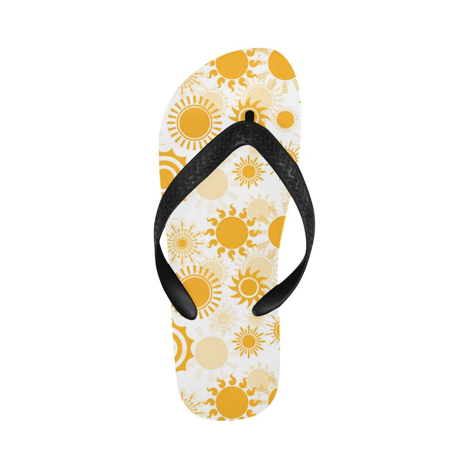 Sun design pattern Unisex Flip Flops
