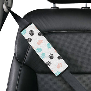 Dog Paws Pattern Print Design 04 Car Seat Belt Cover