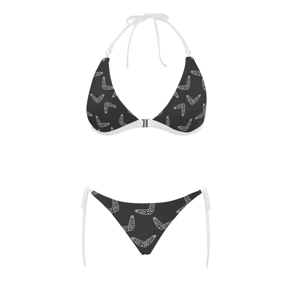Hand drawn boomerang Australian aboriginal ornamen Sexy Bikinis Two-Piece Swimsuits