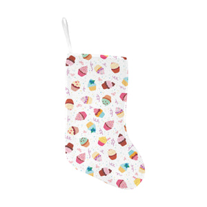 Cake cupcake design pattern Christmas Stocking