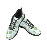Durian pattern blue background Women's Sneaker Shoes