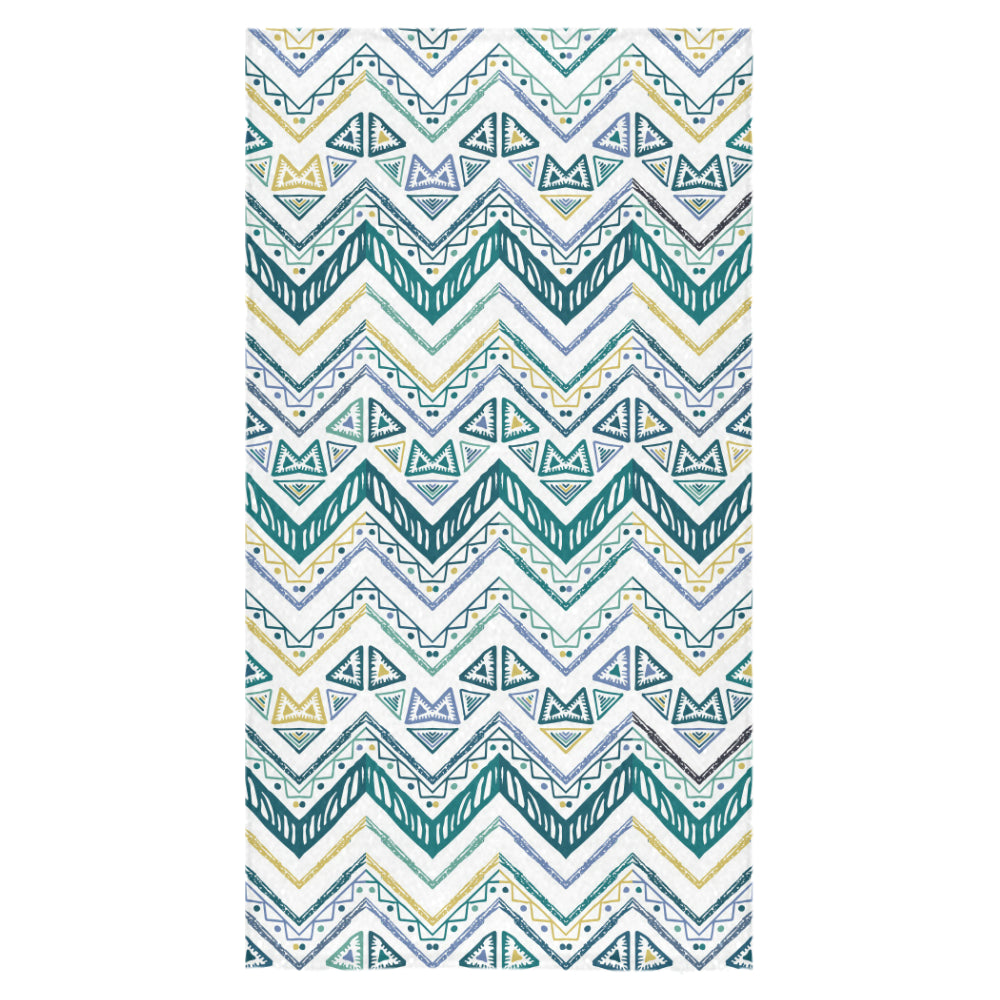 zigzag chevron paint design pattern Bath Towel