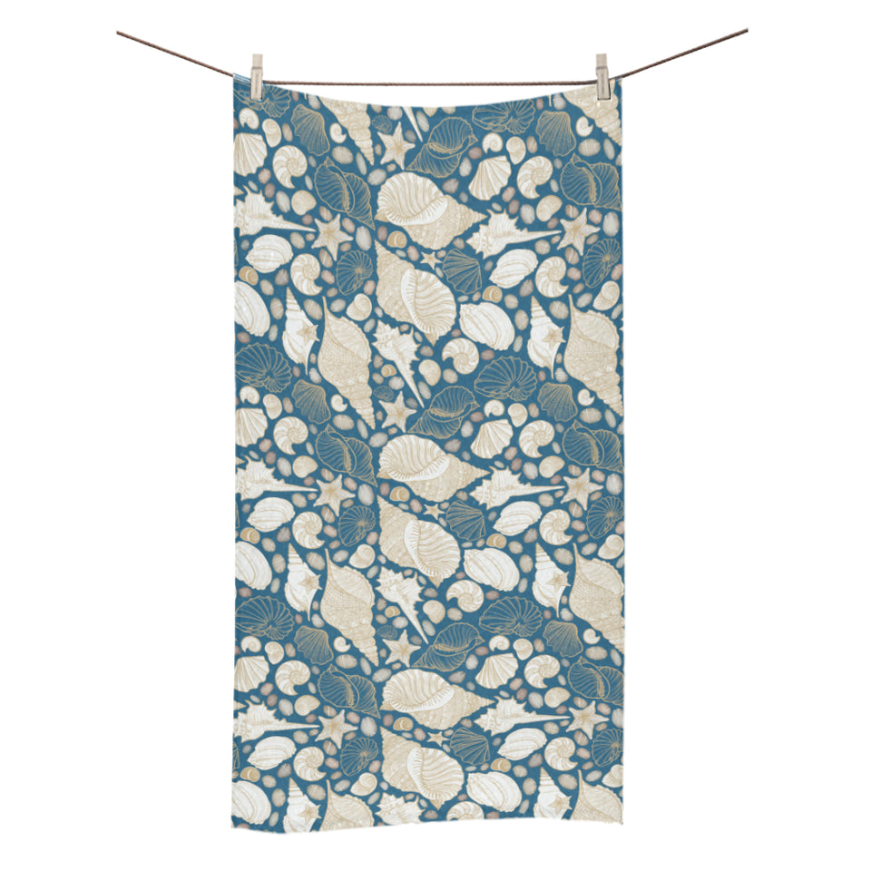 Sea turtle Polynesian Tribal design pattern Bath Towel