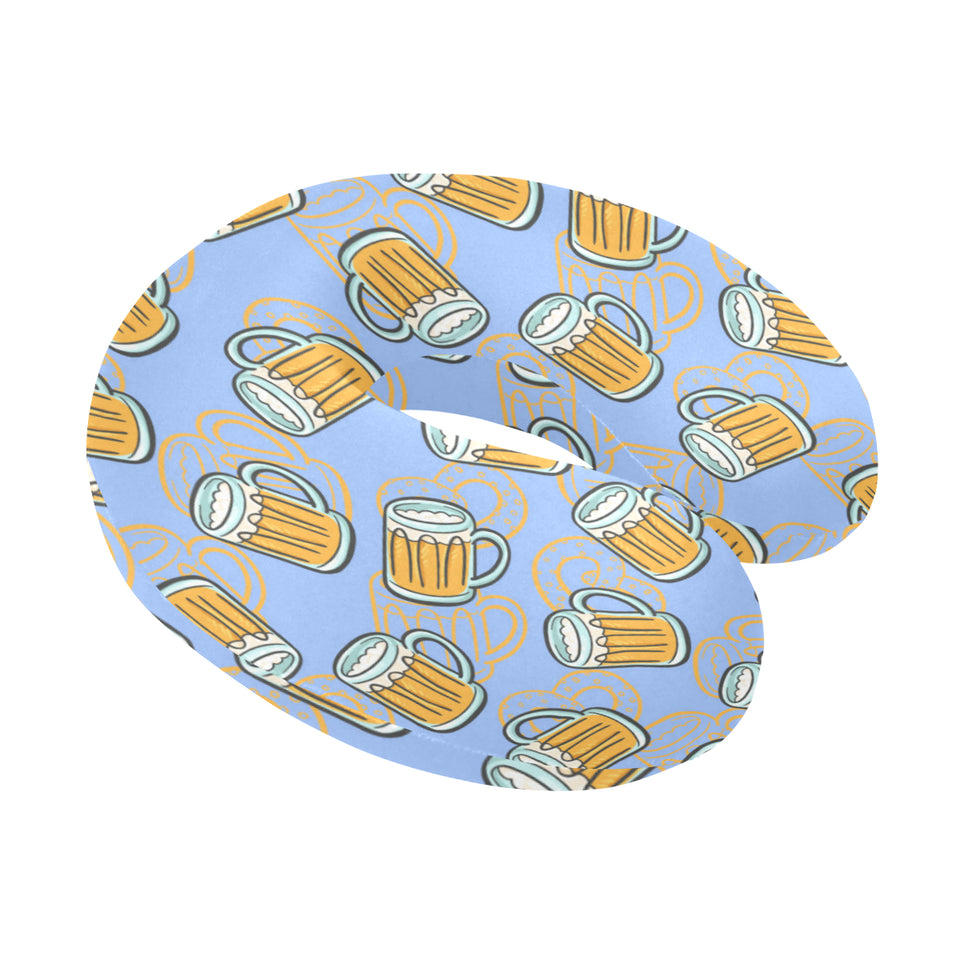 Beer pattern U-Shaped Travel Neck Pillow