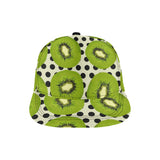 kiwi black dot background All Over Print Snapback Cap