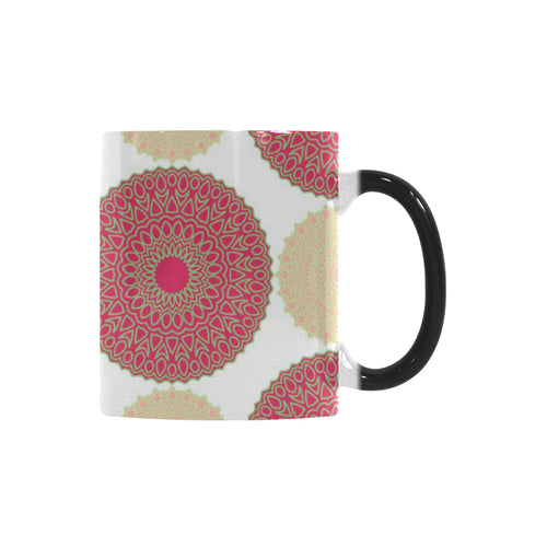 Circle indian pattern Morphing Mug Heat Changing Mug