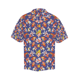 Goldfish Pattern Print Design 04 Men's All Over Print Hawaiian Shirt (Model T58)