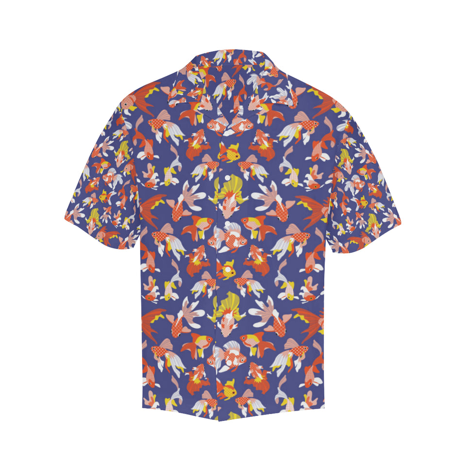 Goldfish Pattern Print Design 04 Men's All Over Print Hawaiian Shirt (Model T58)