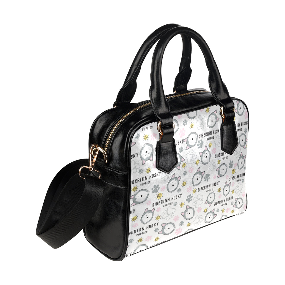 Siberian Husky design pattern Shoulder Handbag