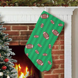 American football ball field background Christmas Stocking