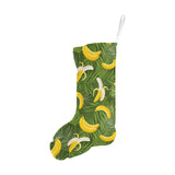 Banana Palm Leaves pattern Christmas Stocking