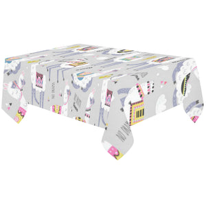 Cute Llama Alpaca pattern Tablecloth