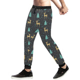 Deers star tree pattern Unisex Casual Sweatpants