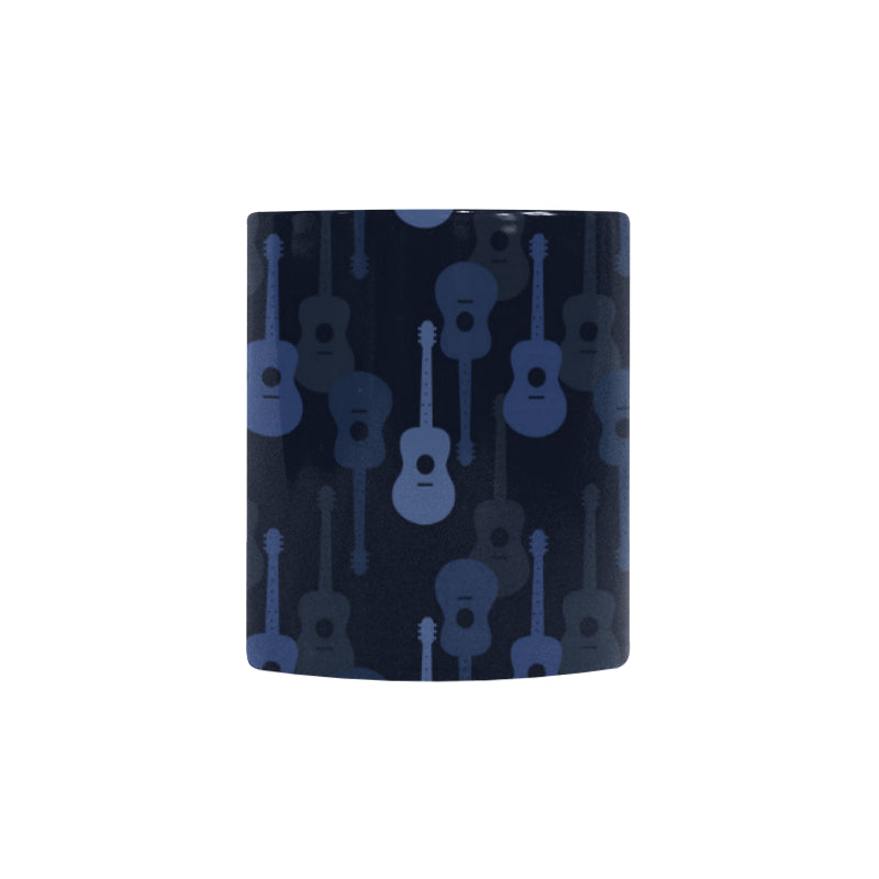 Blue Theme guitar pattern Morphing Mug Heat Changing Mug