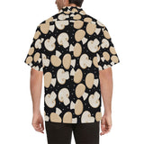 Champignon mushroom pattern Men's All Over Print Hawaiian Shirt