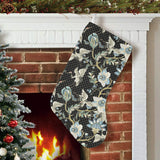 Japanese crane ornament elements Christmas Stocking
