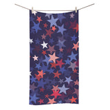 Red blue star pattern Bath Towel
