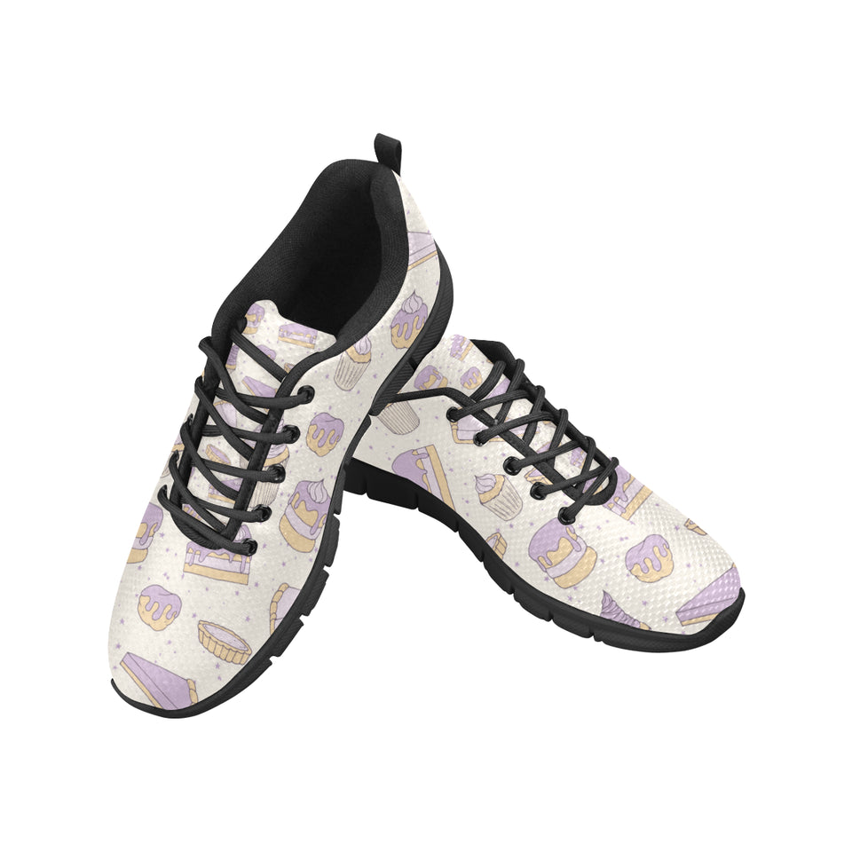 Cakes pies tarts muffins and eclairs purple bluebe Men's Sneaker Shoes