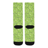 Slices of Lime pattern Crew Socks