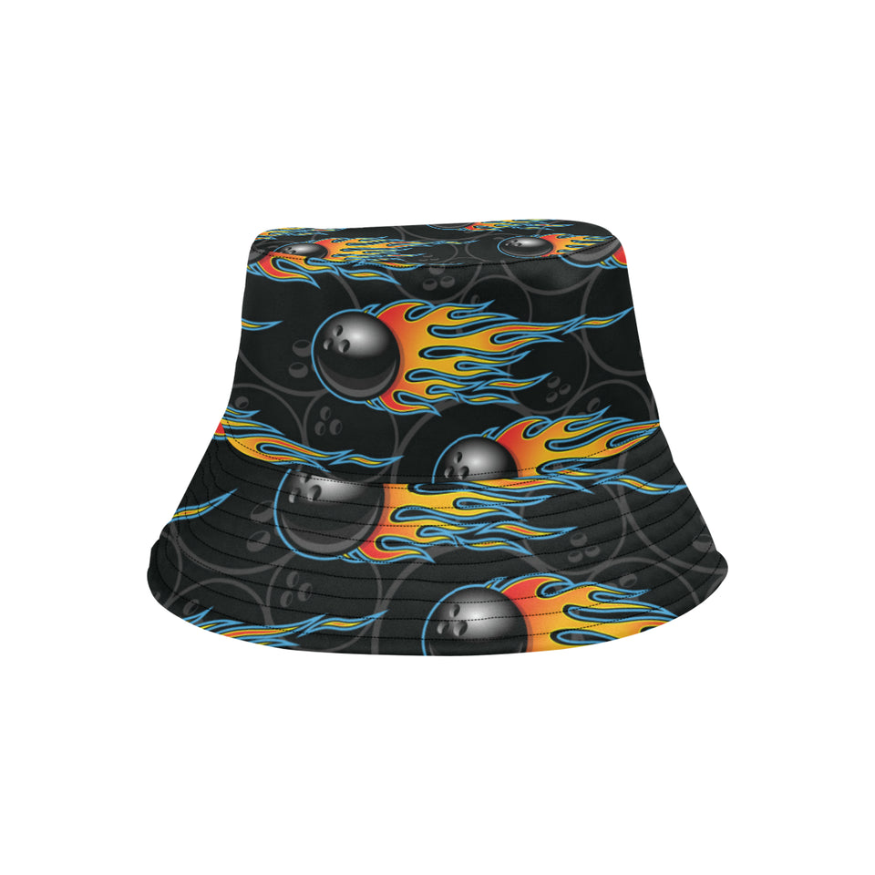Bowling balls flame pattern Unisex Bucket Hat
