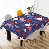 Red blue star pattern Tablecloth