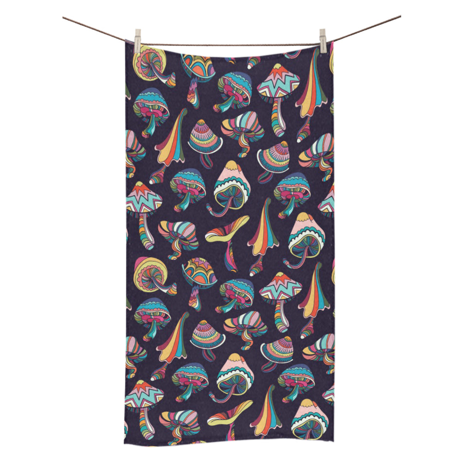 Colorful mushroom pattern Bath Towel
