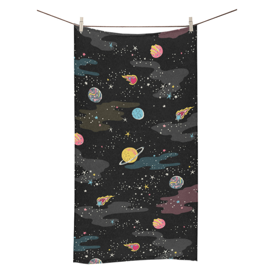 space pattern Bath Towel