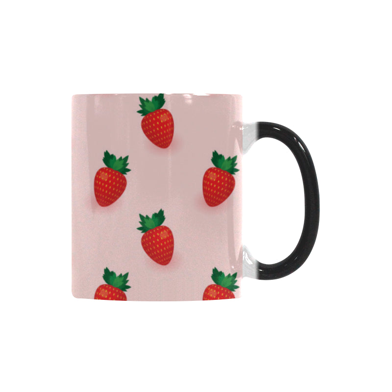 Strawberry beautiful pattern Morphing Mug Heat Changing Mug