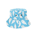 Cute white sea lion seals pattern Unisex Bucket Hat