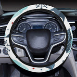 Cute color paper sailboat pattern Car Steering Wheel Cover