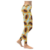 Watercolor papaya pattern Women's Legging Fulfilled In US