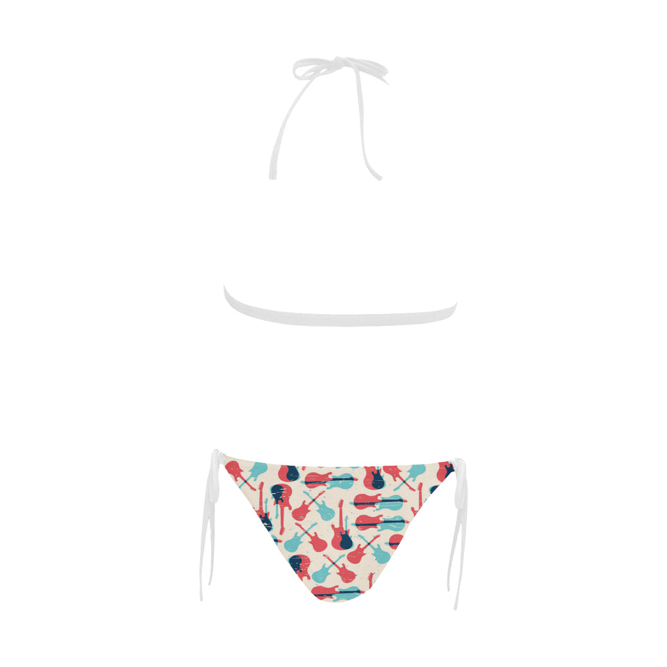 Red Blue guitar pattern Sexy Bikinis Two-Piece Swimsuits