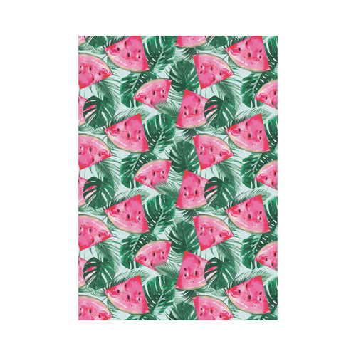 Watermelons tropical palm leaves pattern House Flag Garden Flag