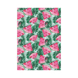 Watermelons tropical palm leaves pattern House Flag Garden Flag