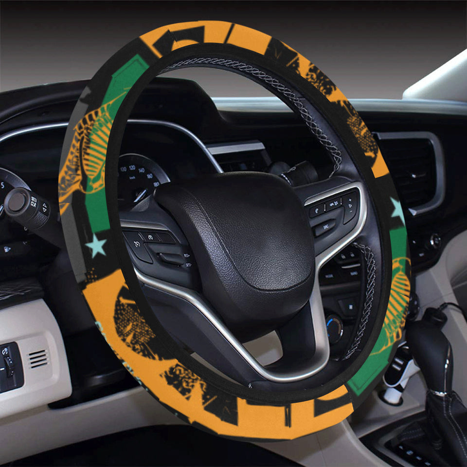 dinosaurs print pattern Car Steering Wheel Cover