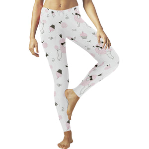 Poodle dog rose cake pattern Women's Legging Fulfilled In US