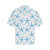 Watercolor starfish pattern Men's All Over Print Hawaiian Shirt